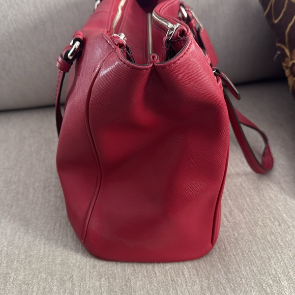 Coach Red Leather Bag Purse - vintage! - Picture 4 of 7